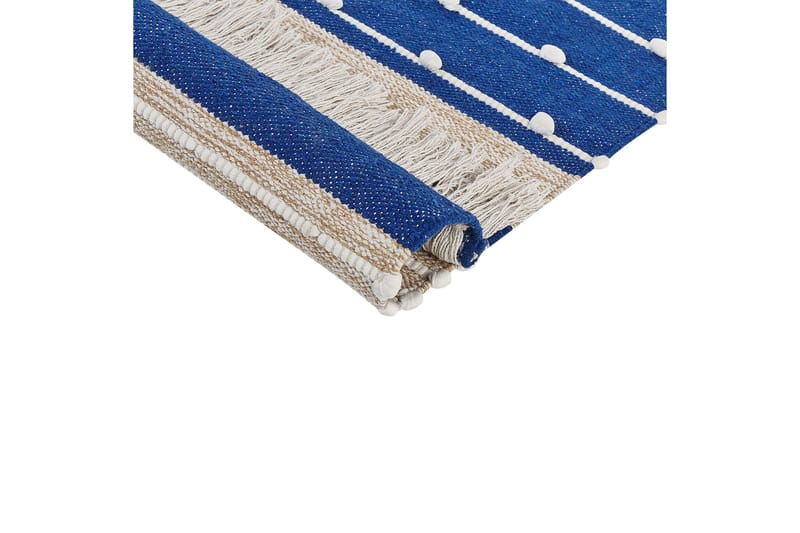 Ryijymatto Kondhali 80x150 cm - Sininen - Kodintekstiilit & matot - Matto - Moderni matto - Puuvillamatto