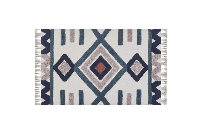 Ryijymatto Kozlu 160x230 cm - Sininen - Kodintekstiilit & matot - Matto - Moderni matto - Nukkamatto