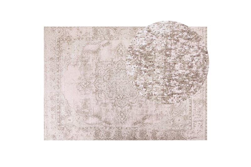 Ryijymatto Matarim 160x230 cm - Vaaleanpunainen - Kodintekstiilit & matot - Matto - Moderni matto - Nukkamatto
