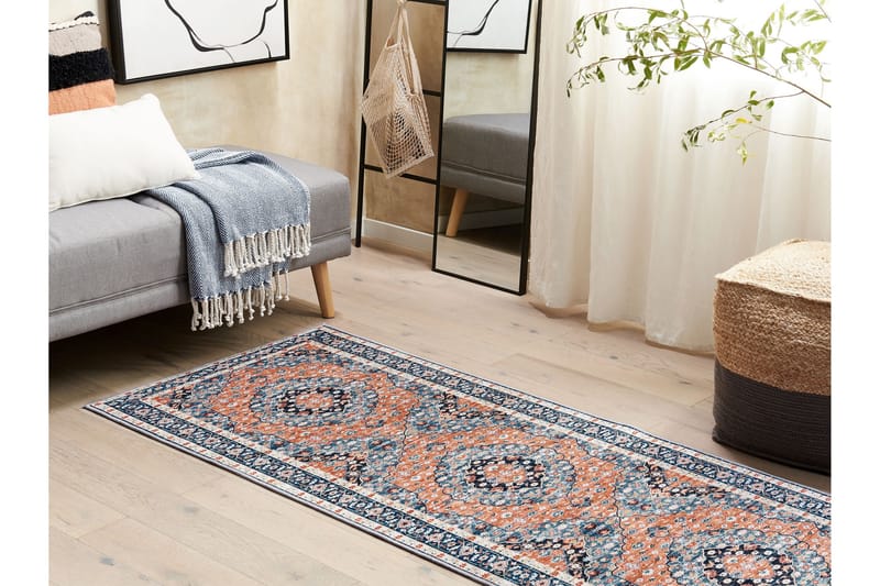 Ryijymatto Midalam 70x200 cm - Sininen - Kodintekstiilit & matot - Matto - Moderni matto - Nukkamatto