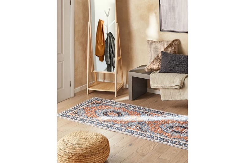 Ryijymatto Midalam 80x240 cm - Sininen - Kodintekstiilit & matot - Matto - Moderni matto - Käytävämatto