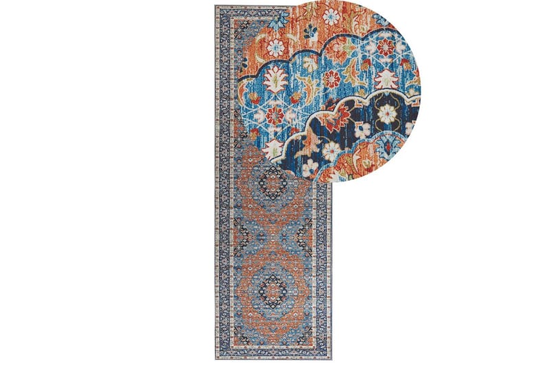 Ryijymatto Midalam 80x240 cm - Sininen - Kodintekstiilit & matot - Matto - Moderni matto - Käytävämatto