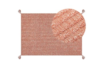Ryijymatto Mugla 160x230 cm - Oranssi - Kodintekstiilit & matot - Matto - Moderni matto - Puuvillamatto
