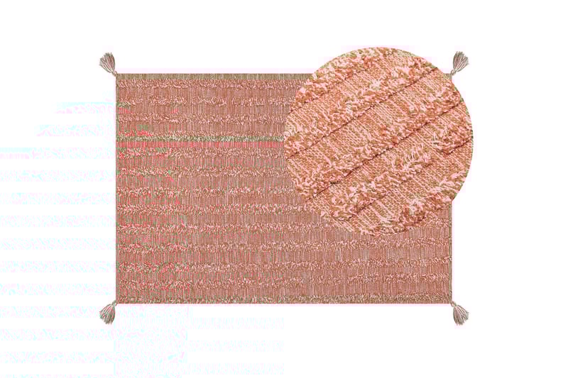 Ryijymatto Mugla 160x230 cm - Oranssi - Kodintekstiilit & matot - Matto - Moderni matto - Nukkamatto