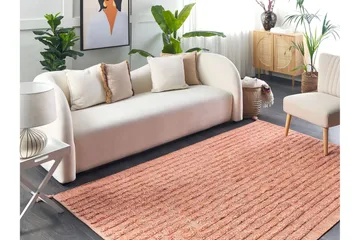 Ryijymatto Mugla 160x230 cm - Oranssi - Kodintekstiilit & matot - Matto - Moderni matto - Puuvillamatto