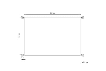 Ryijymatto Mugla 160x230 cm - Oranssi - Kodintekstiilit & matot - Matto - Moderni matto - Puuvillamatto