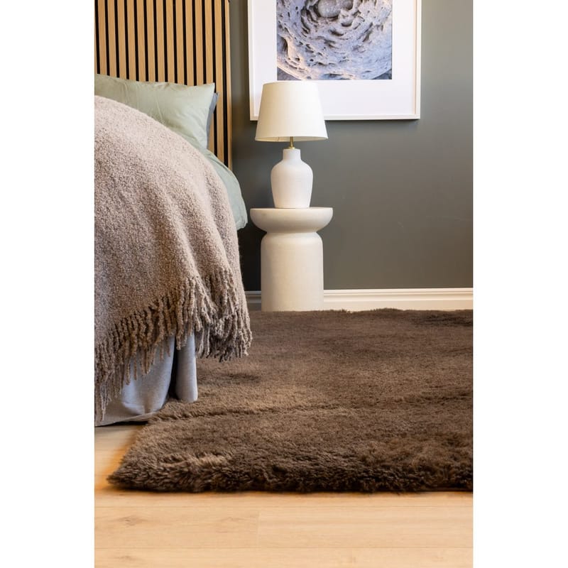 Ryijymatto Nalle - 160x230 cm, Suklaa - Kodintekstiilit & matot - Matto - Moderni matto - Nukkamatto