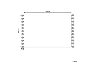 Ryijymatto Nigde 140x200 cm - Punainen - Kodintekstiilit & matot - Matto - Moderni matto - Puuvillamatto