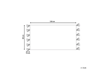 Ryijymatto Nigde 80x150 cm - Punainen - Kodintekstiilit & matot - Matto - Moderni matto - Puuvillamatto