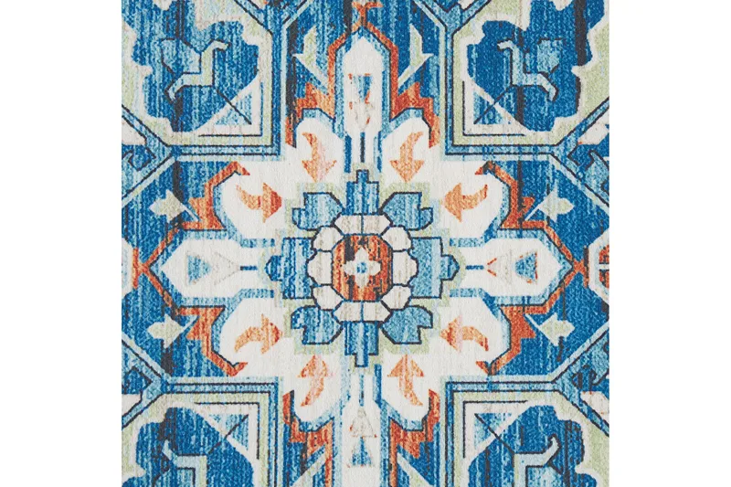 Ryijymatto Ritapuram 80x300 cm - Sininen - Kodintekstiilit & matot - Matto - Moderni matto - Käytävämatto