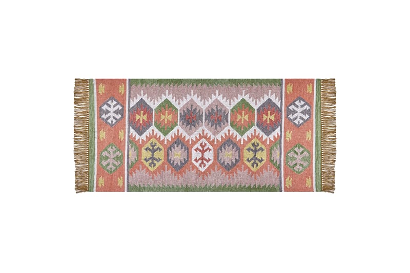 Ryijymatto Sahbaz 80x150 cm - Vihreä - Kodintekstiilit & matot - Matto - Moderni matto - Nukkamatto