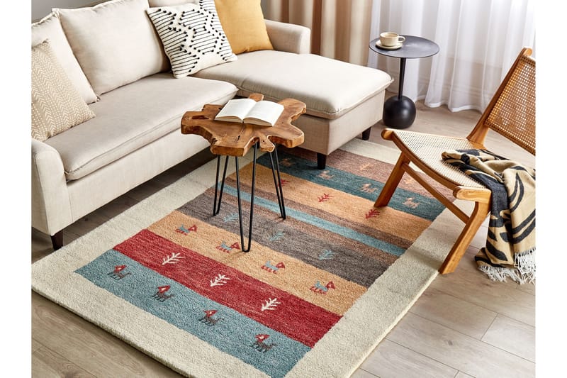 Ryijymatto Sarilar 140x200 cm - Punainen - Kodintekstiilit & matot - Matto - Moderni matto - Nukkamatto