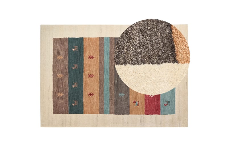 Ryijymatto Sarilar 160x230 cm - Punainen - Kodintekstiilit & matot - Matto - Moderni matto - Villamatto