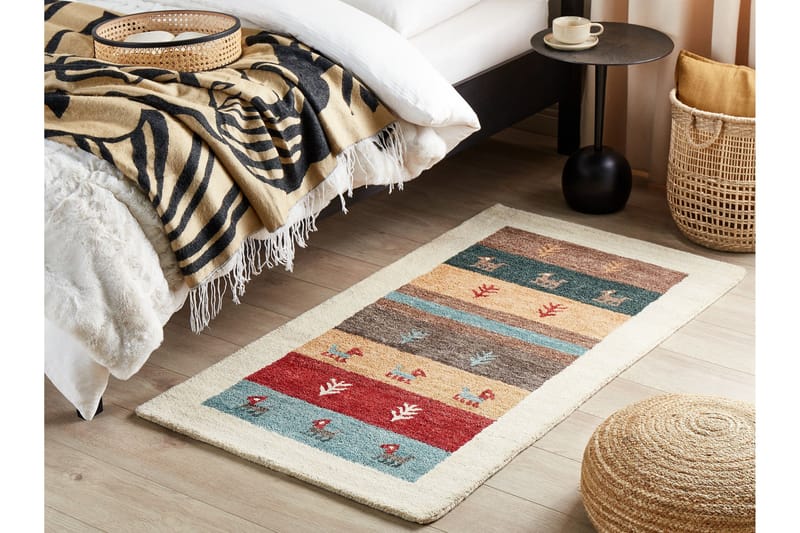 Ryijymatto Sarilar 80x150 cm - Punainen - Kodintekstiilit & matot - Matto - Moderni matto - Nukkamatto