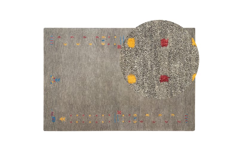 Ryijymatto Seymen 140x200 cm - Harmaa - Kodintekstiilit & matot - Matto - Moderni matto - Villamatto