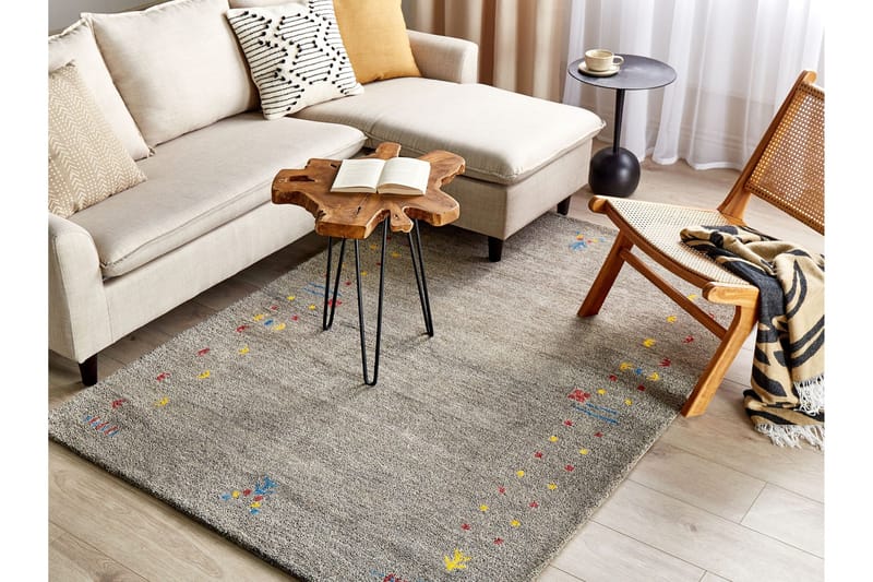 Ryijymatto Seymen 140x200 cm - Harmaa - Kodintekstiilit & matot - Matto - Moderni matto - Villamatto