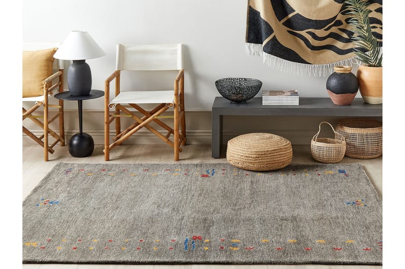 Ryijymatto Seymen 160x230 cm - Harmaa - Kodintekstiilit & matot - Matto - Moderni matto - Villamatto