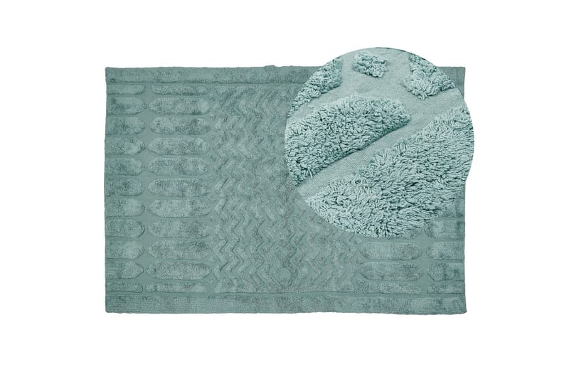 Ryijymatto Sirnak 140x200 cm - Vihreä - Kodintekstiilit & matot - Matto - Moderni matto - Nukkamatto