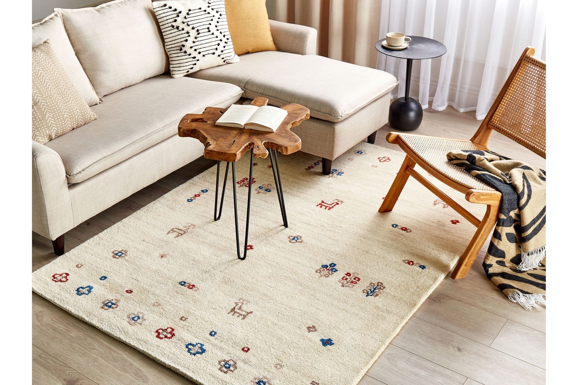 Ryijymatto Suluca 140x200 cm - Beige