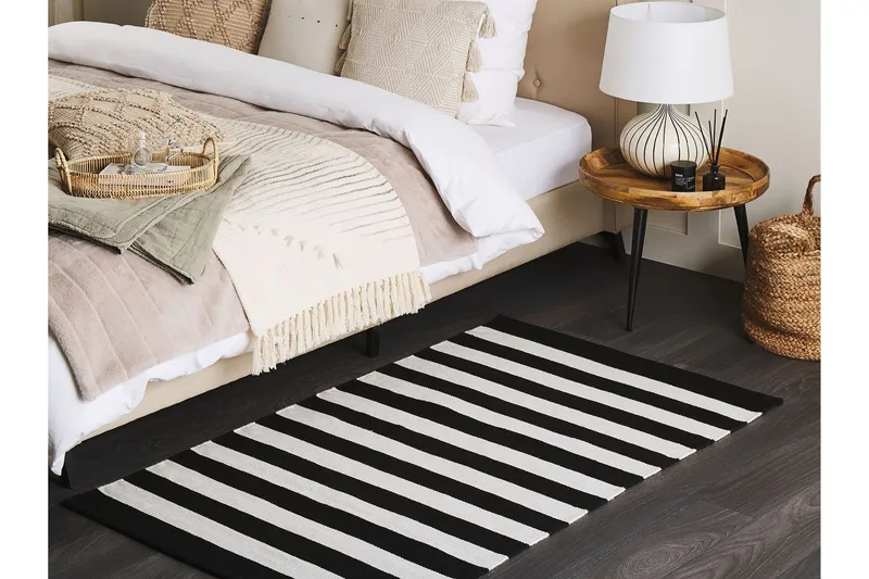 Ryijymatto Tavas 80x150 cm - Musta/Valkoinen - Kodintekstiilit & matot - Matto - Ulkomatto