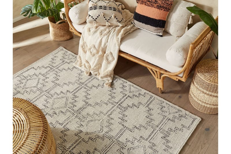 Ryijymatto Urla 140x200 cm - Beige - Kodintekstiilit & matot - Matto - Moderni matto - Nukkamatto