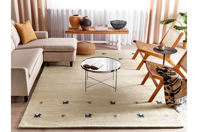 Ryijymatto Yali 200x300 cm - Beige - Kodintekstiilit & matot - Matto - Moderni matto - Nukkamatto