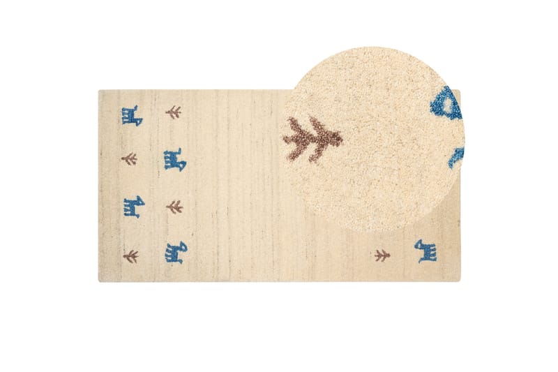 Ryijymatto Yali 80x150 cm - Beige - Kodintekstiilit & matot - Matto - Moderni matto - Nukkamatto
