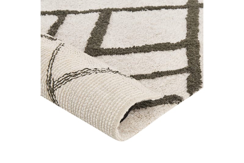 Ryijymatto Yesilkoy 160x230 cm - Musta/Valkoinen - Kodintekstiilit & matot - Matto - Moderni matto - Nukkamatto
