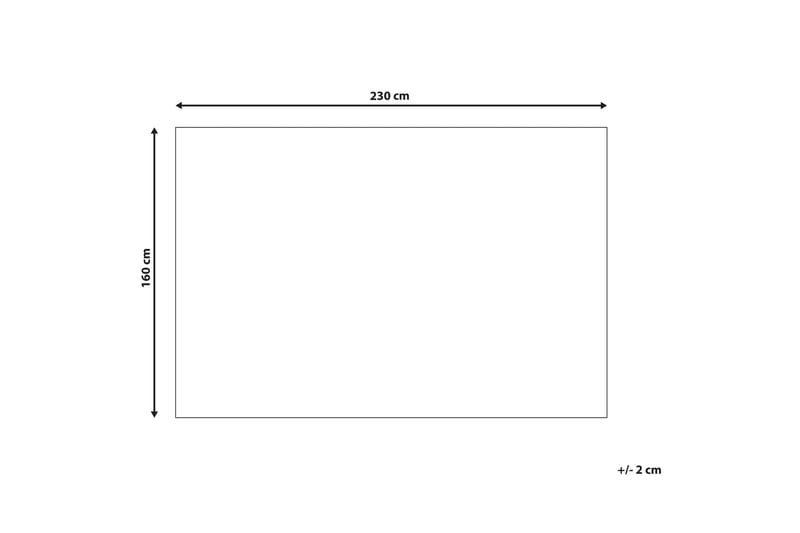 Ryijymatto Yesilkoy 160x230 cm - Musta/Valkoinen - Kodintekstiilit & matot - Matto - Moderni matto - Nukkamatto