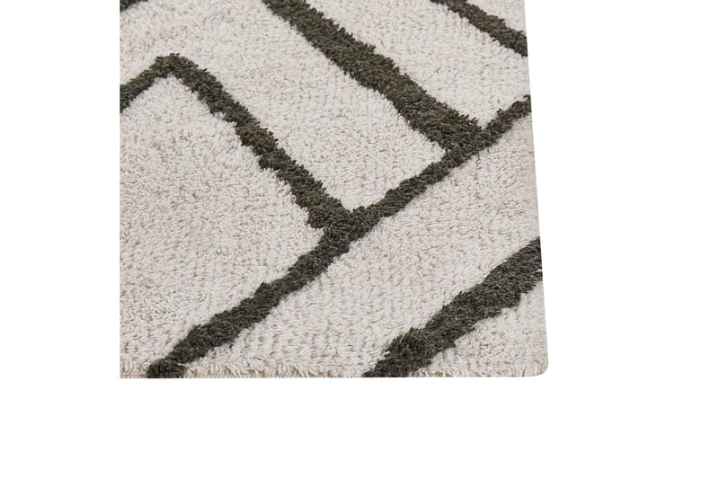 Ryijymatto Yesilkoy 160x230 cm - Musta/Valkoinen - Kodintekstiilit & matot - Matto - Moderni matto - Nukkamatto