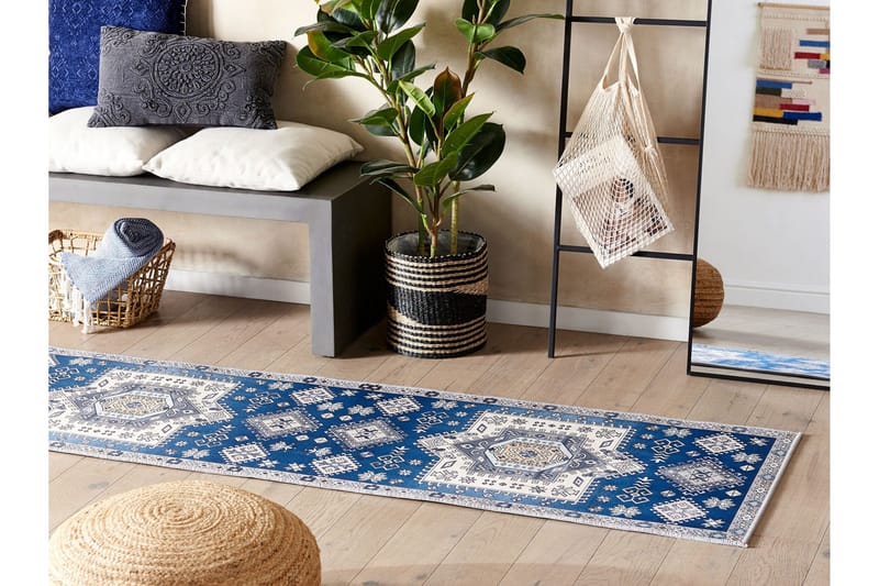 Ryijymatto Parvakadli 60x200 cm - Sininen - Kodintekstiilit & matot - Matto - Moderni matto - Käytävämatto