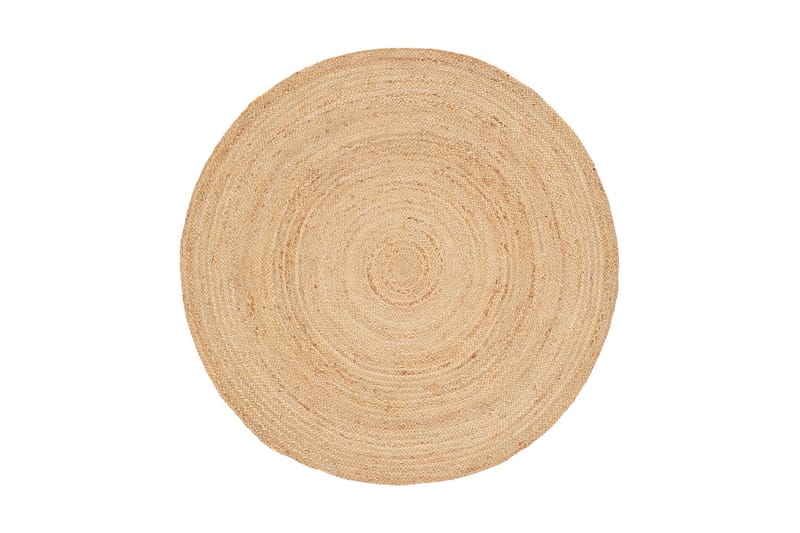 Hamppumatto Jute Ø120 cm Beige/Harmaa - Luonnonväri - Kodintekstiilit & matot - Matto - Moderni matto - Sisalmatto