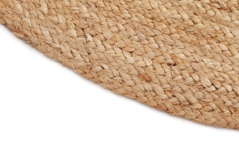 Hamppumatto Jute Ø120 cm Beige/Harmaa - Luonnonväri - Kodintekstiilit & matot - Matto - Moderni matto - Sisalmatto