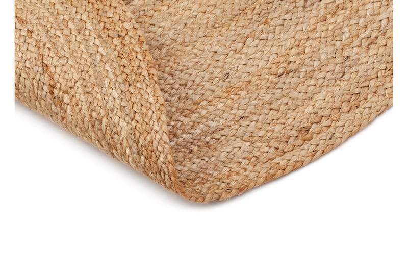 Hamppumatto Jute Ø200 cm Beige/Harmaa - Luonnonväri - Juuttimatto & Hamppumatto - Sisalmatto - Pyöreät matot