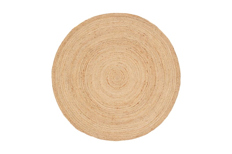 Hamppumatto Jute Ø200 cm Beige/Harmaa, Luonnonväri