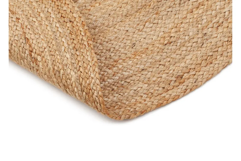Hamppumatto Jute Ø200 cm Beige/Harmaa - Luonnonväri - Kodintekstiilit & matot - Matto - Moderni matto - Sisalmatto