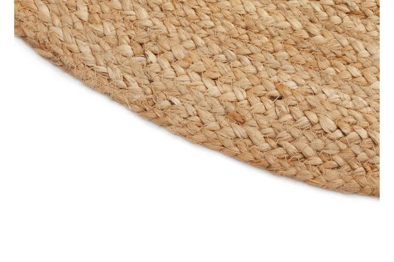 Hamppumatto Jute Ø200 cm Beige/Harmaa - Luonnonväri - Kodintekstiilit & matot - Matto - Moderni matto - Sisalmatto