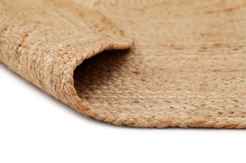 Hamppumatto Jute Ø200 cm Beige/Harmaa - Luonnonväri - Kodintekstiilit & matot - Matto - Moderni matto - Sisalmatto
