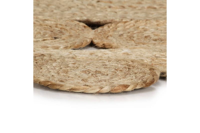 Käsintehty matto punottu juutti 90 cm - Ruskea - Kodintekstiilit & matot - Matto - Moderni matto - Sisalmatto