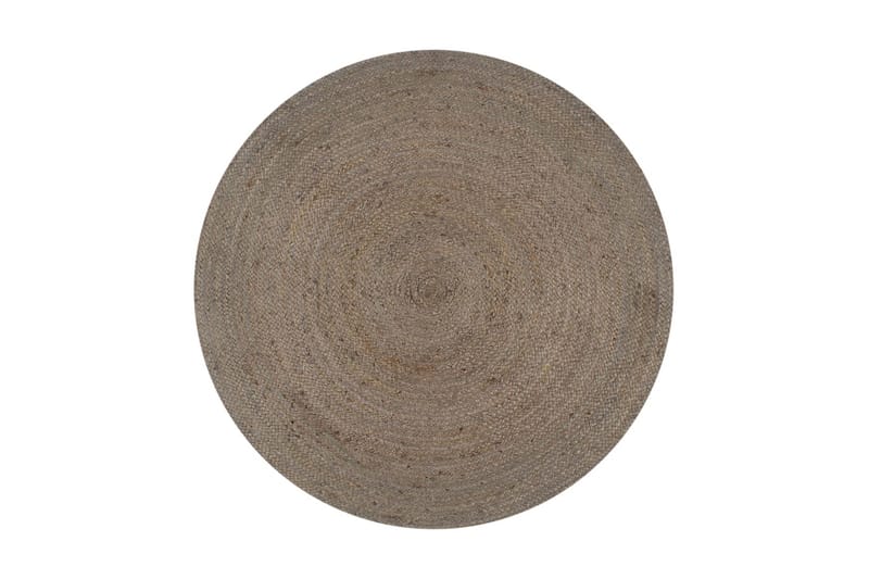 Käsintehty pyöreä juuttimatto 150 cm harmaa - Harmaa - Kodintekstiilit & matot - Matto - Moderni matto - Sisalmatto