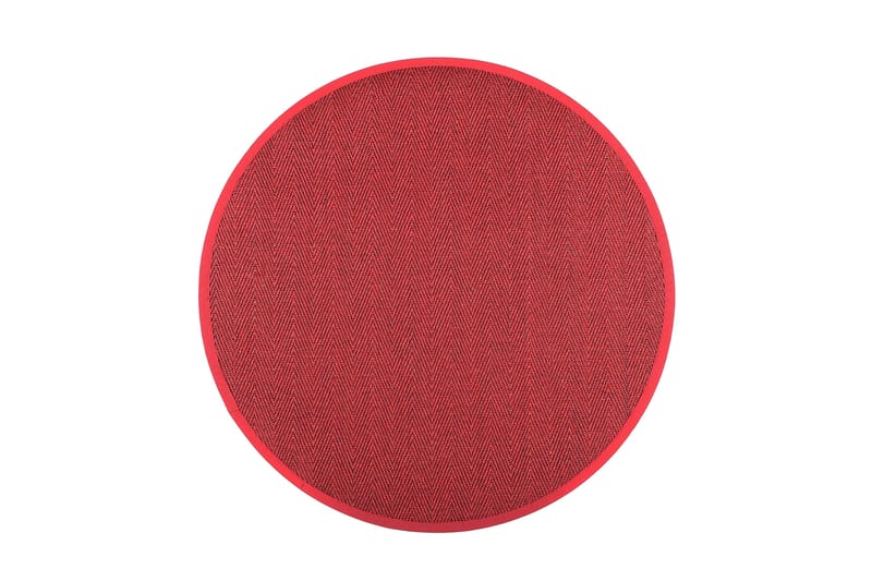 Matto Barrakuda Pyöreä 200 cm Punainen - VM Carpet - Kodintekstiilit & matot - Matto - Moderni matto - Sisalmatto
