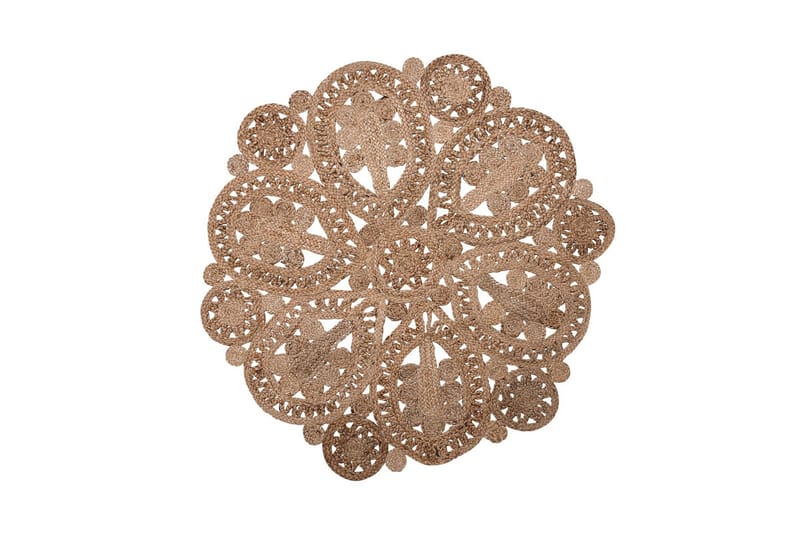 Matto Kenely Sileä Pyöreä 120 cm, Beige