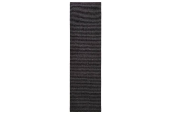 Matto luonnollinen sisal 100x350 cm musta - Musta - Juuttimatto & Hamppumatto - Sisalmatto
