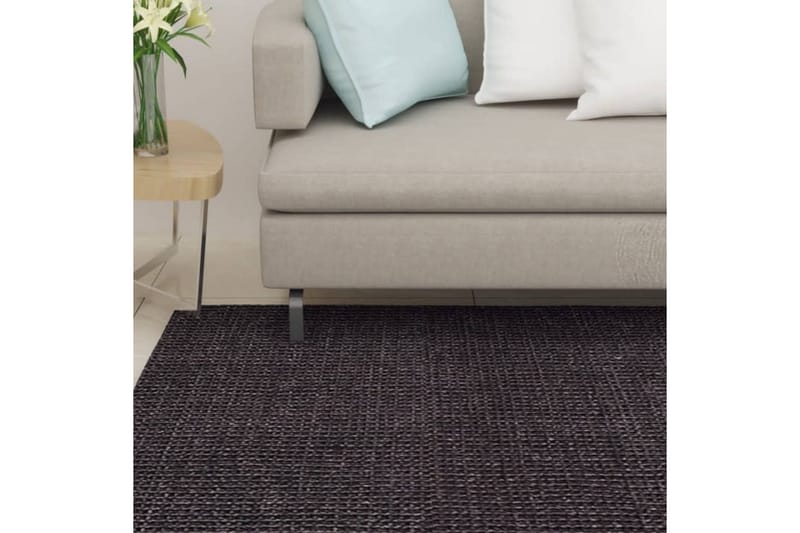 Matto luonnollinen sisal 66x350 cm musta - Musta - Kodintekstiilit & matot - Matto - Moderni matto - Sisalmatto
