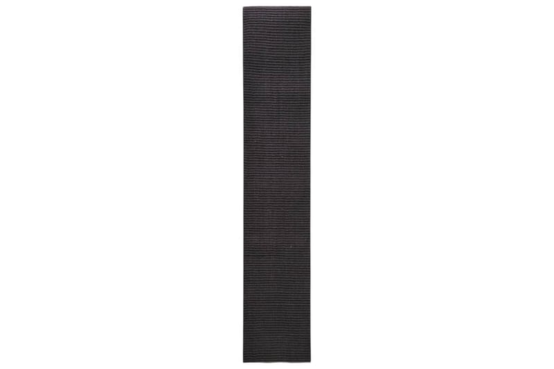 Matto luonnollinen sisal 66x350 cm musta - Musta - Kodintekstiilit & matot - Matto - Moderni matto - Sisalmatto