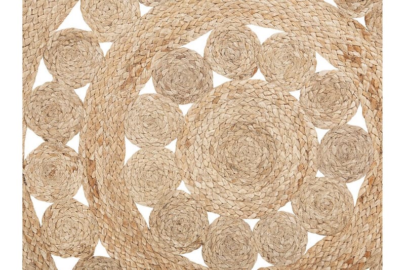 Matto Siangco Sileä Pyöreä 120 cm - Beige - Kodintekstiilit & matot - Matto - Moderni matto - Sisalmatto