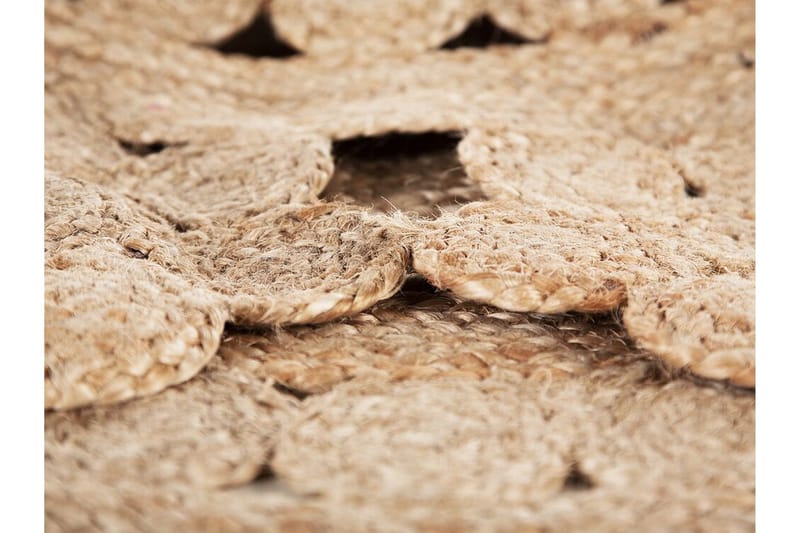 Matto Siangco Sileä Pyöreä 120 cm - Beige - Kodintekstiilit & matot - Matto - Moderni matto - Sisalmatto