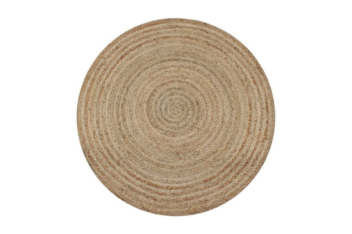 Pyöreä matto 120 cm punottu juutti - Beige - Juuttimatto & Hamppumatto - Sisalmatto