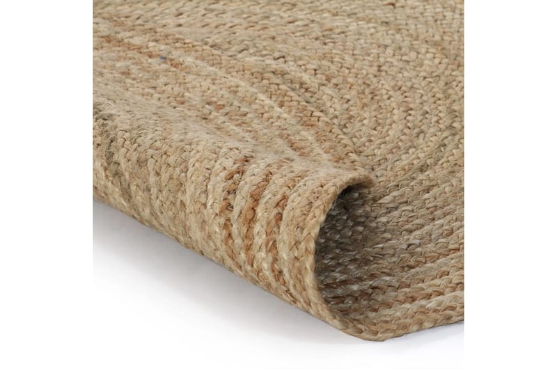 Pyöreä matto 120 cm punottu juutti - Beige - Kodintekstiilit & matot - Matto - Moderni matto - Sisalmatto