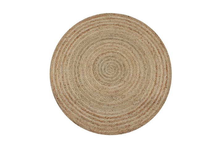 Pyöreä matto 150 cm punottu juutti - Beige - Sisalmatto - Juuttimatto & Hamppumatto